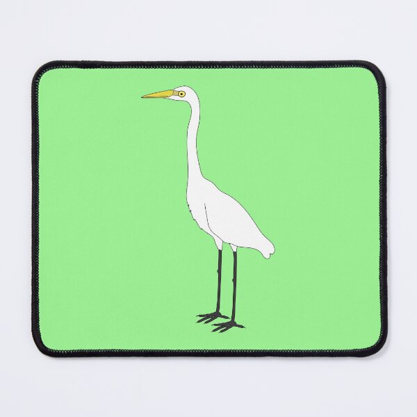 Item preview, Eastern Great Egret on Pastel Green designed and sold by Digitaldingo.