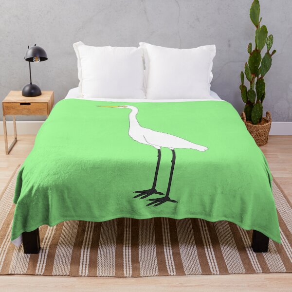 Item preview, Eastern Great Egret on Pastel Green designed and sold by Digitaldingo.