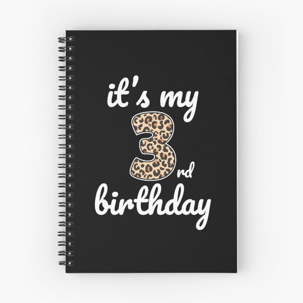 Item preview, Its my birthday, 3rd Birthday Leopard Print, Kid Leopard 3rd Birthday, 3 Years Old Wild Animal, Number Three Safari Zoo designed and sold by singRsong.