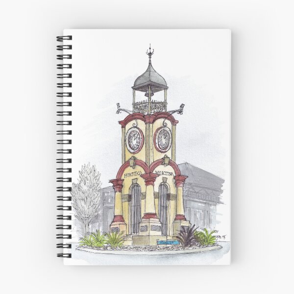 Item preview, Hokitika Clocktower Watercolour designed and sold by Tom Napper Design.