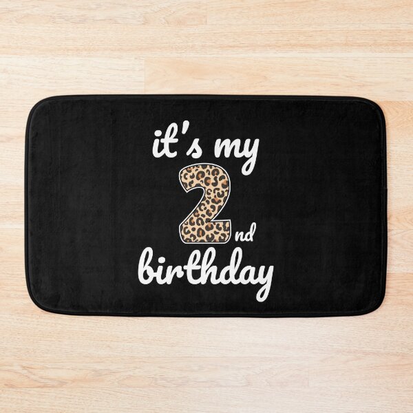 Item preview, Its my birthday, 2nd Birthday Leopard Print, Kid Leopard 2nd Birthday, 2 Years Old Wild Animal, Number Two Safari Zoo designed and sold by singRsong.