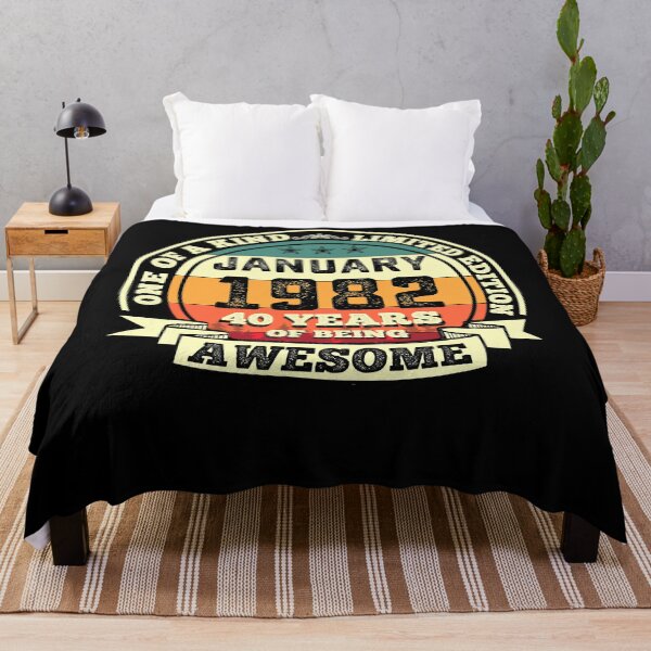Item preview, January 1982 40th Birthday Gift 40 Years Of Being Awesome designed and sold by TheSpottedDogAp.