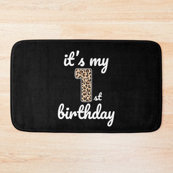 Item preview, Its my birthday, 1st Birthday Leopard Print, Kid Leopard 1st Birthday, 1 Year Old Wild Animal, Number One Safari Zoo designed and sold by singRsong.