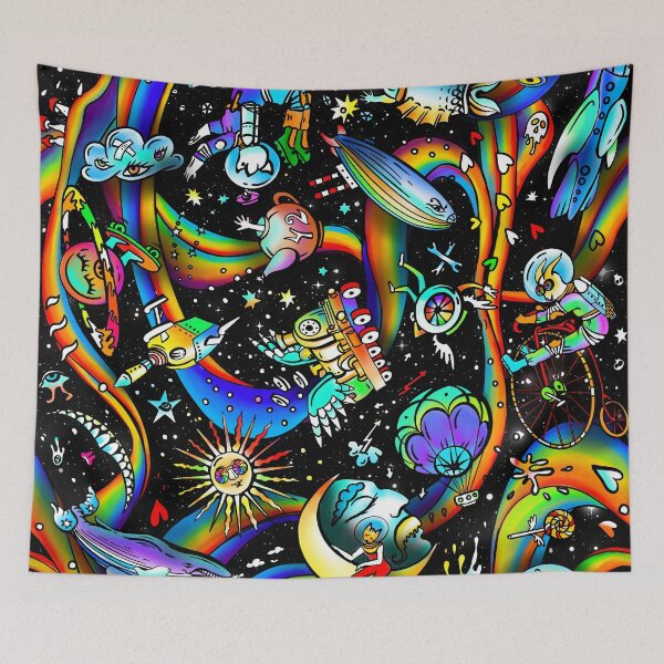 Item preview, Psychedelic Seamless Pattern designed and sold by The Masked Designer.
