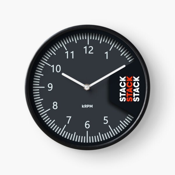 STACK Tachometer Clock Clock