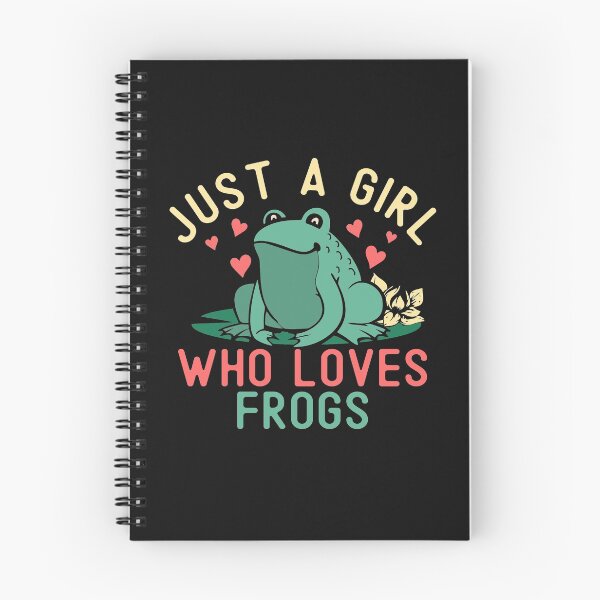 Item preview, Girl Loves Frogs Funny Frog Lover Girl Gift Cute Hearts  designed and sold by alenaz.