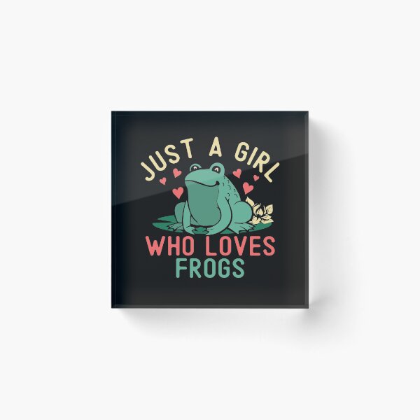 Item preview, Girl Loves Frogs Funny Frog Lover Girl Gift Cute Hearts  designed and sold by alenaz.