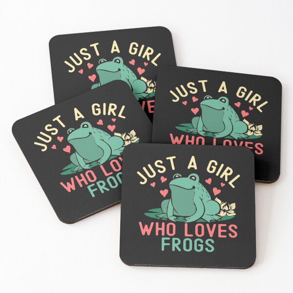 Item preview, Girl Loves Frogs Funny Frog Lover Girl Gift Cute Hearts  designed and sold by alenaz.