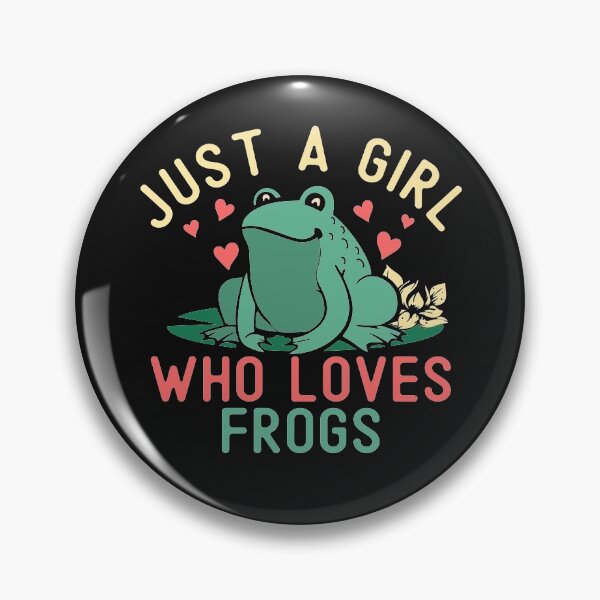 Item preview, Girl Loves Frogs Funny Frog Lover Girl Gift Cute Hearts  designed and sold by alenaz.