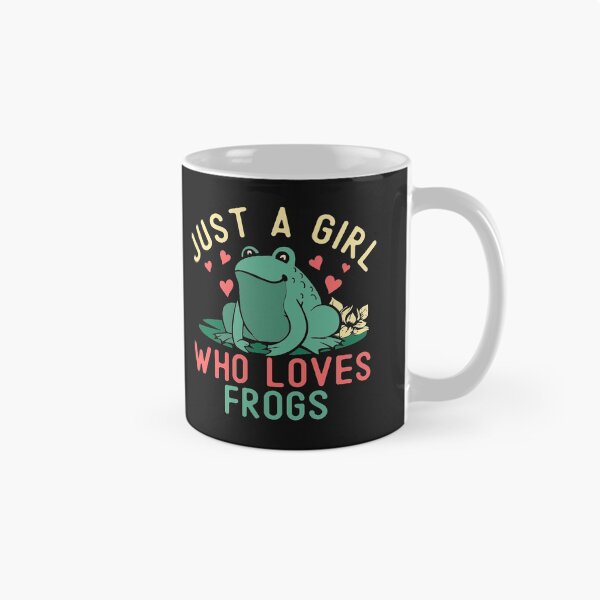 Artikelvorschau, Mädchen liebt Frösche Lustiges Frosch-Liebhaber-Mädchen-Geschenk Nette Herzen entworfen und verkauft von alenaz.