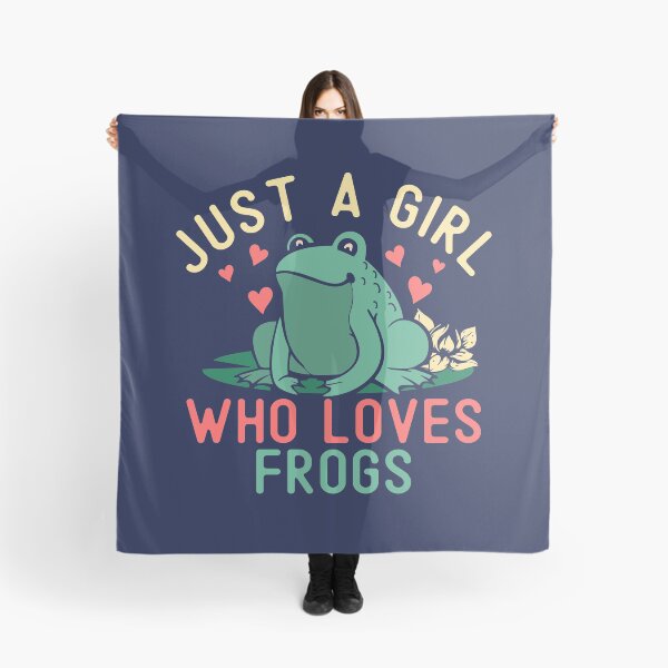 Item preview, Girl Loves Frogs Funny Frog Lover Girl Gift Cute Hearts designed and sold by alenaz.
