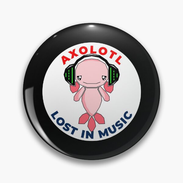 Item preview, AXOLOTL LOST IN MUSIC designed and sold by the Zarock Shop.