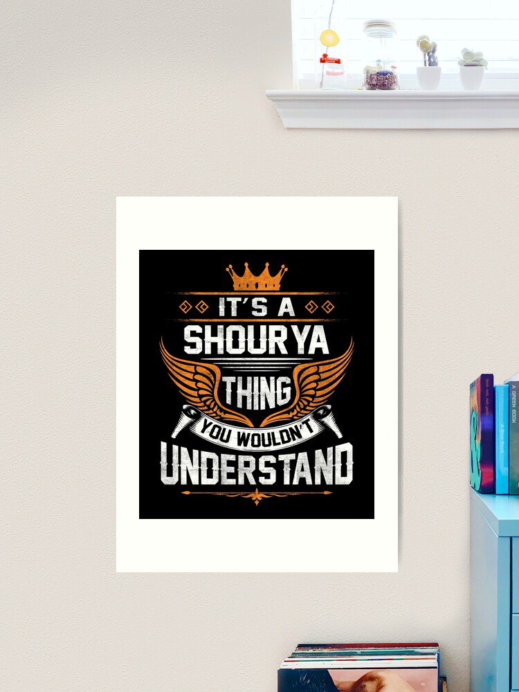 Shourya Name T Shirt Shourya Things Name Gift Item Tee