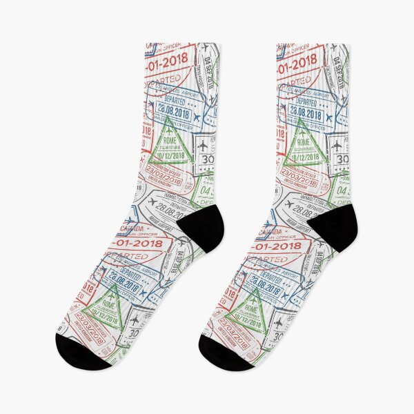 Item preview, Passport Stamp Travel visas vacation Stickers Trendy laptop Collection designed and sold by ShirtzTonight.
