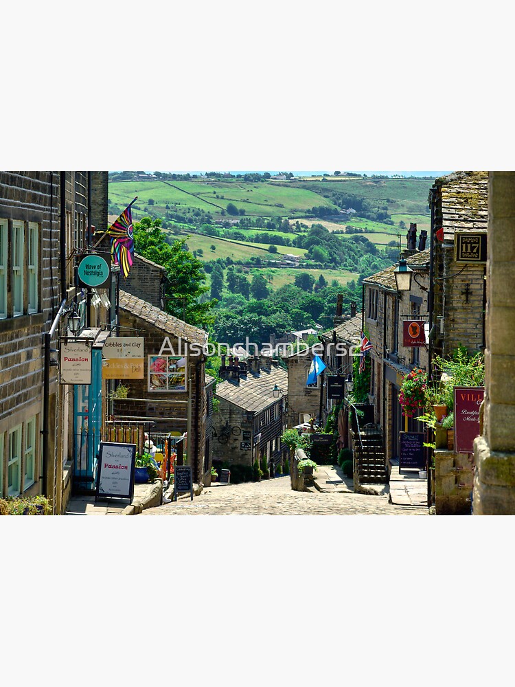 "Haworth Main Street View" Sticker for Sale by Alisonchambers2 Redbubble