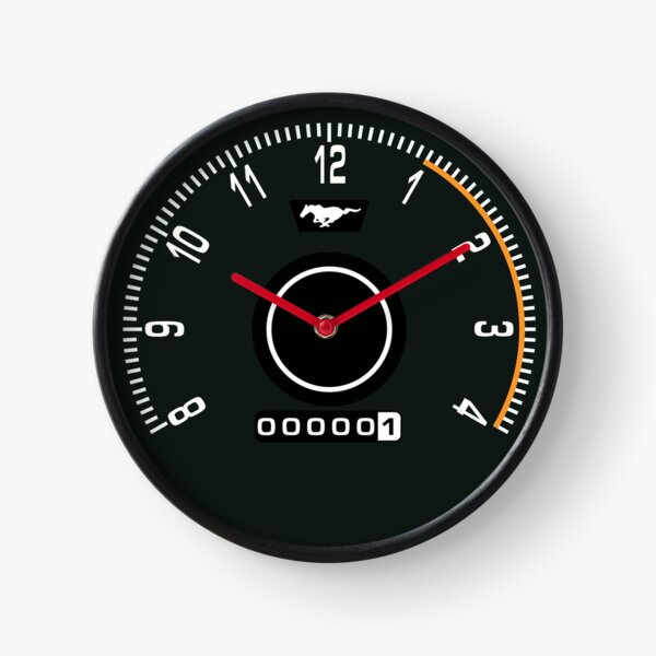 Mustang Tachometer Clock Clock
