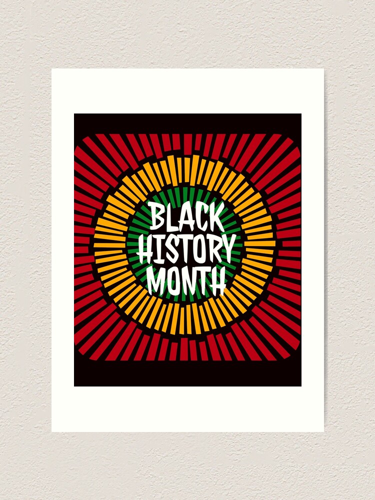 "Black History Month African Sun Flag Color " Art Print for Sale by