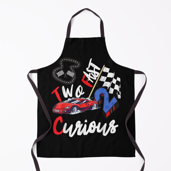 Item preview, Kids Two Fast 2 Curious Racing 2nd Birthday Boy Top Birthday designed and sold by TheSpottedDogAp.