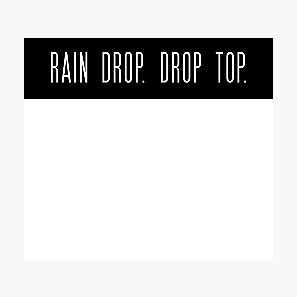 Migos Photographic Prints Redbubble - roblox song id raindrop drop top