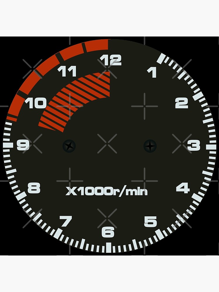Type R Tachometer Clock by AutomotiveArt