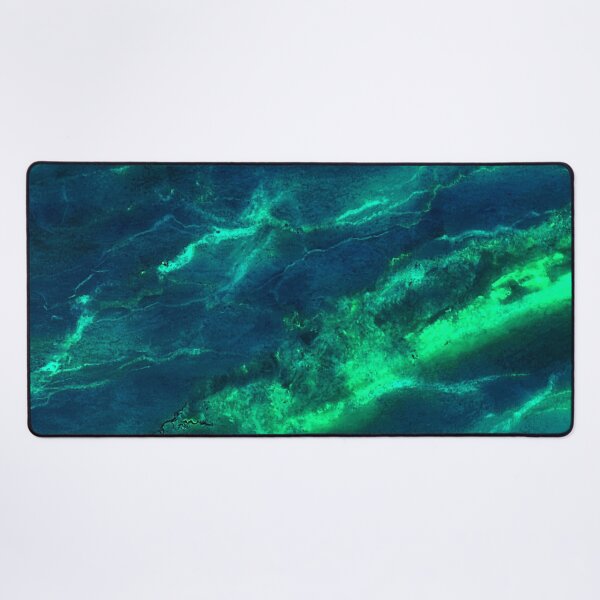 Item preview, Marble blue teal turquoise green abstract pattern designed and sold by cutecrazytshirt.