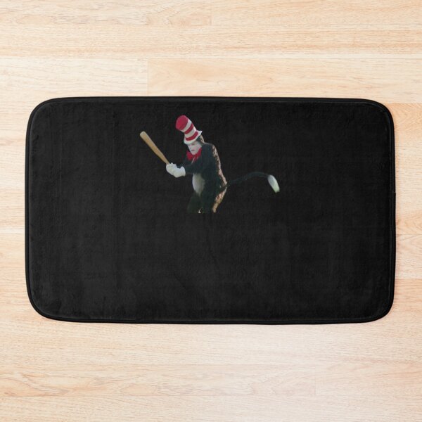 Item preview, Cat in the Hat with Bat Sticker designed and sold by JulianeWellisch.