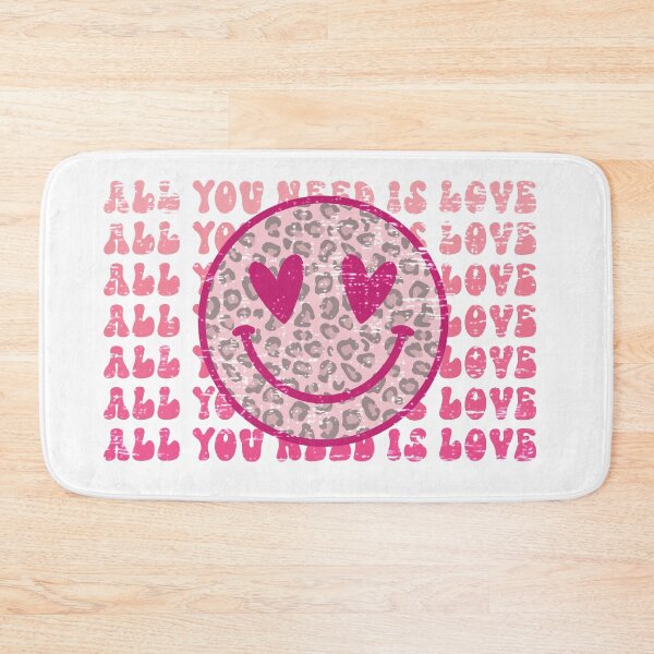 Item preview, All You Neeed Is Love Leopard Smiley Face Heart Eyes Retro Valentine's Day designed and sold by piipiece.