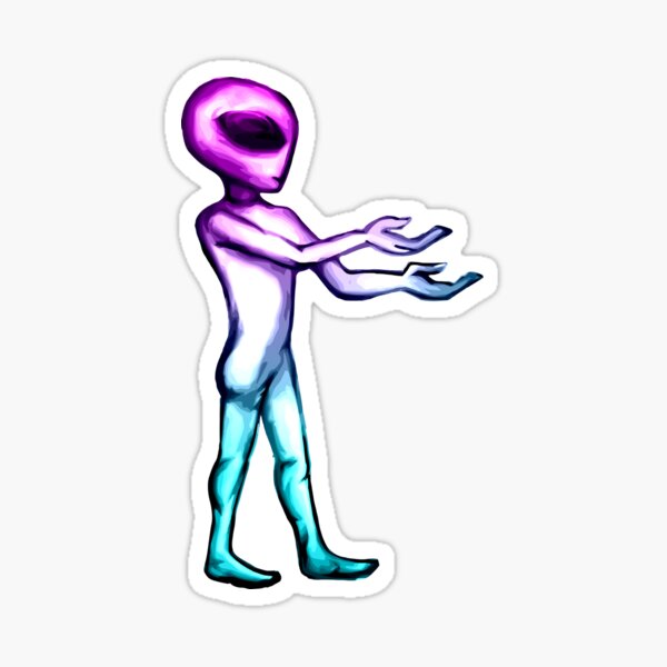 Pink Blue Gray Sticker