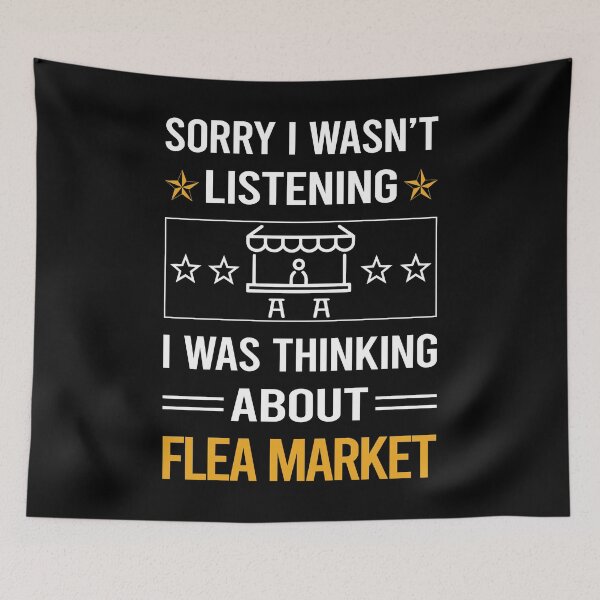 Item preview, Funny Listening Flea Market designed and sold by fatherbarliman.