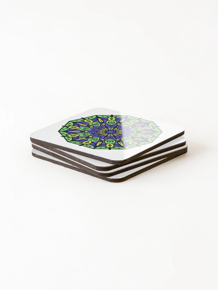 Thumbnail 4 of 5, Coasters (Set of 4), Sumerian Mandala designed and sold by Randy403.