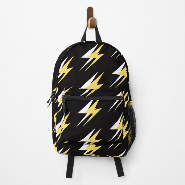 Item preview, Geometric Lightening Bolts Yellow on Black designed and sold by SloganExpress.