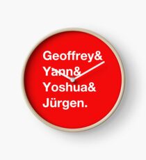 Geoffrey & Yann & Yoshua & Jürgen (white) Clock