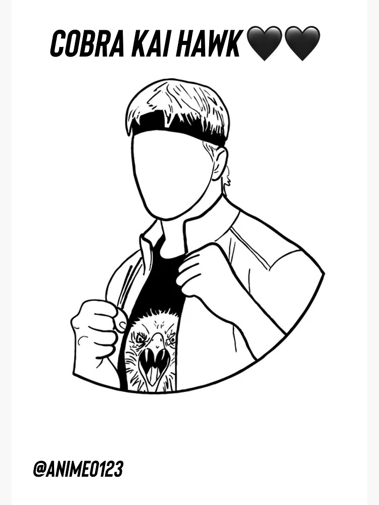 Pegatina «halcón cobra kai» de ANIME0123 | Redbubble