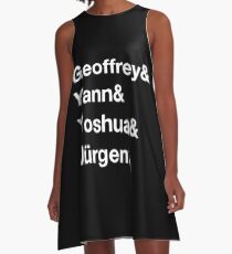 Geoffrey & Yann & Yoshua & JĂĽrgen (white) A-Line Dress