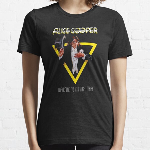 : Alice Cooper – Welcome To My Nightmare Yellow Triangle Long  Sleeve T-Shirt : Clothing, Shoes & Jewelry