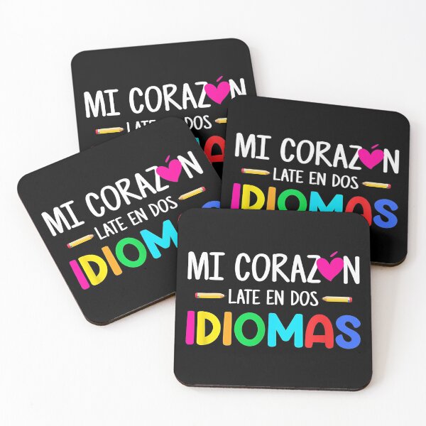 Item preview, Mi Corazon Late En Dos Idiomas Bilingual Spanish Teacher designed and sold by TheSpottedDogAp.