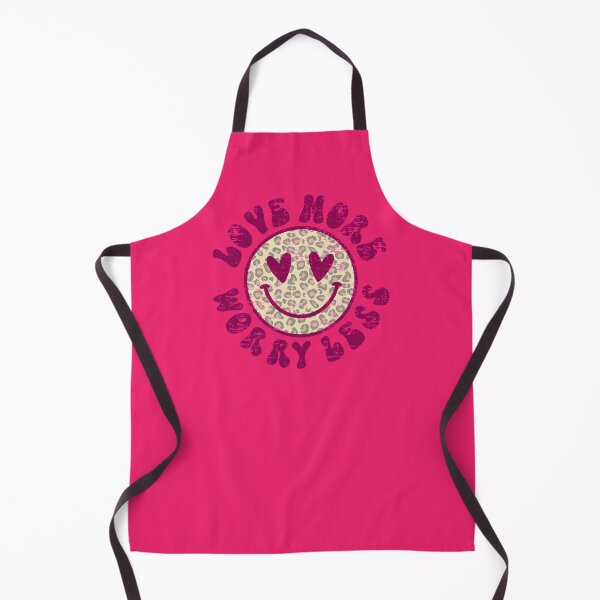 Item preview, Love More Worry Less Leopard Smiley Face Heart Eyes Retro Valentine's Day designed and sold by piipiece.