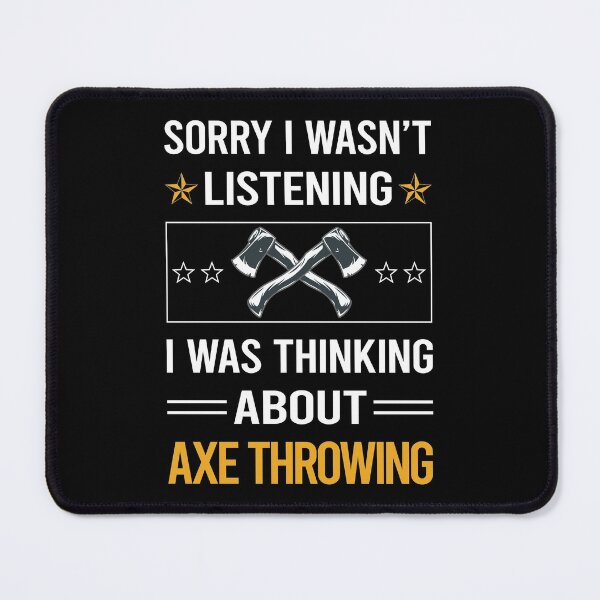 Item preview, Funny Listening Axe Throwing designed and sold by jiggleterrified.