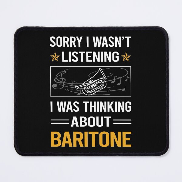 Item preview, Funny Listening Baritone designed and sold by jiggleterrified.