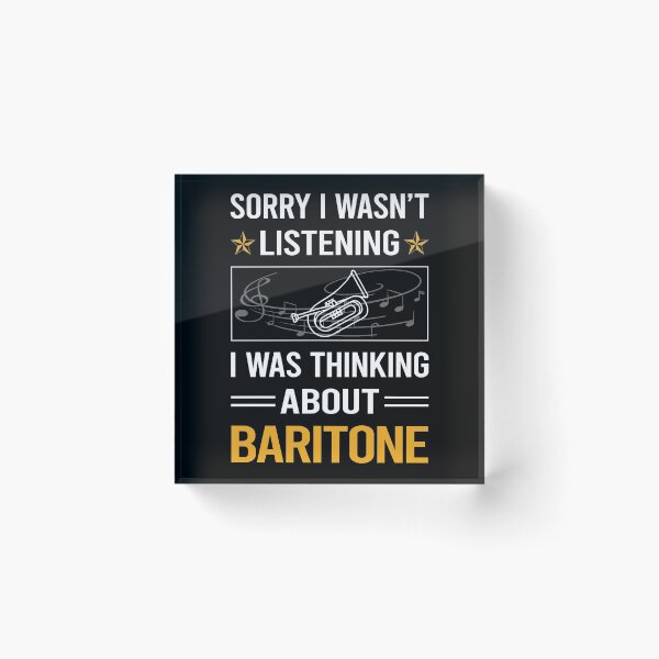 Item preview, Funny Listening Baritone designed and sold by jiggleterrified.