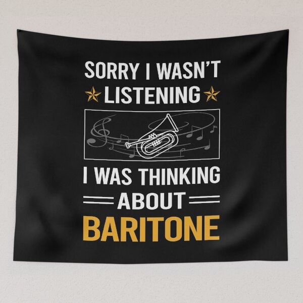 Item preview, Funny Listening Baritone designed and sold by jiggleterrified.