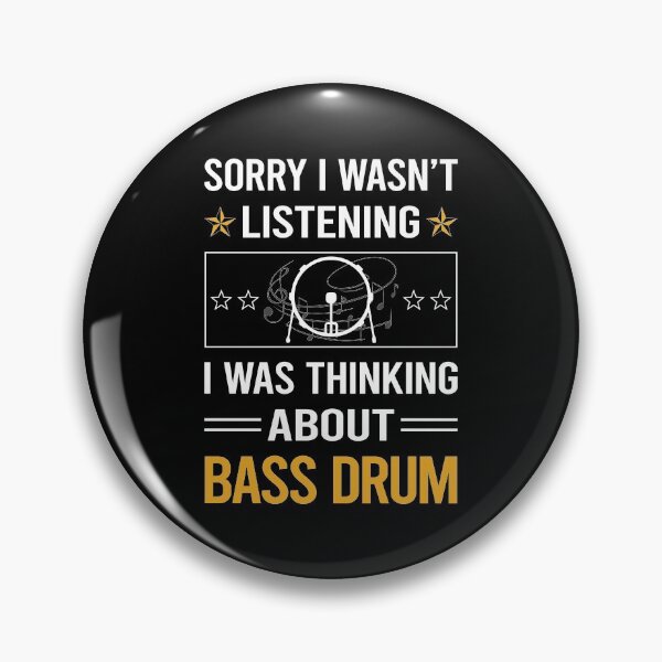 Item preview, Funny Listening Bass Drum designed and sold by jiggleterrified.