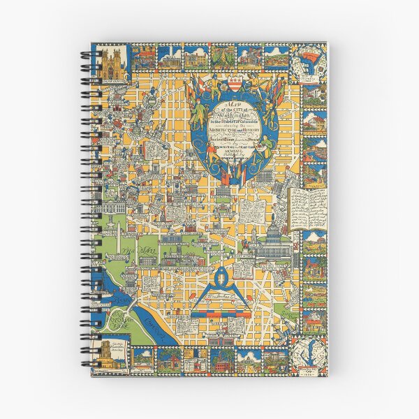 Item preview, Map Print of the City of Washington by Edwin Olsen and Blake Clarke, 1926. designed and sold by vintagemapstore.