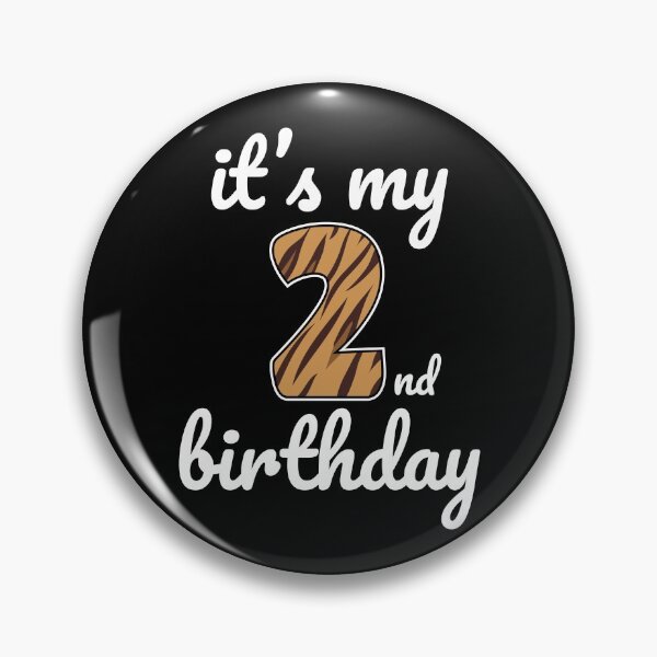 Item preview, Its my birthday, 2nd Birthday Tiger Print, Kid Tiger 2nd Birthday, 2 Years Old Wild Animal, Number Two Safari Zoo designed and sold by singRsong.