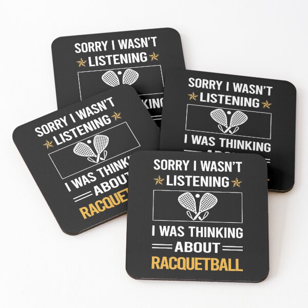 Item preview, Funny Listening Racquetball designed and sold by RandalDavis.
