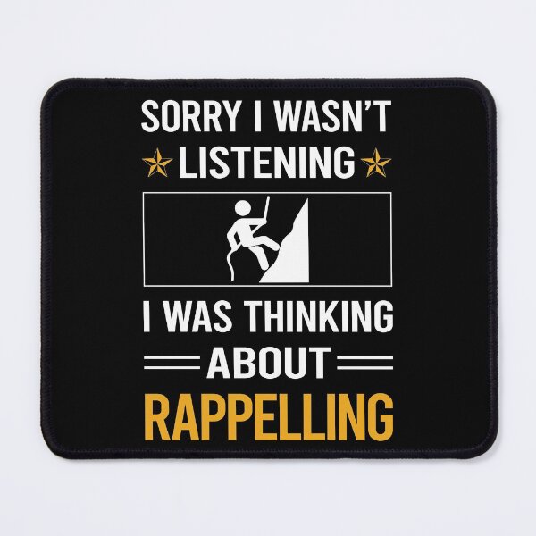 Item preview, Funny Listening Rappelling Rappel designed and sold by RandalDavis.