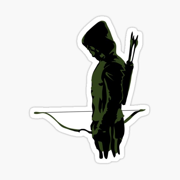 Green Archer with Arrow  Sticker