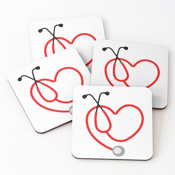 Item preview, Red Heart Shaped Stethoscope designed and sold by Terisdesign.