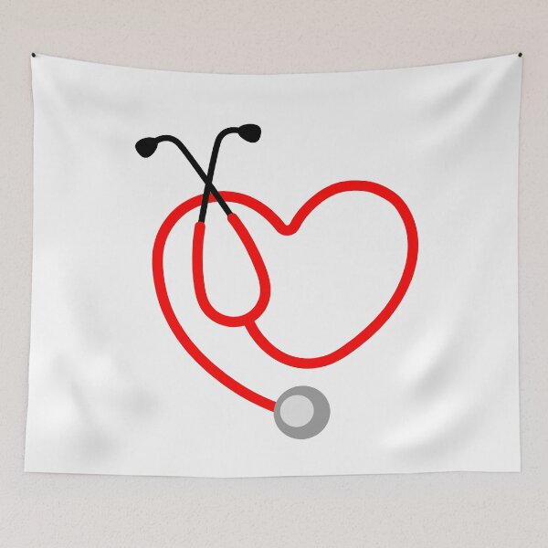 Item preview, Red Heart Shaped Stethoscope designed and sold by Terisdesign.