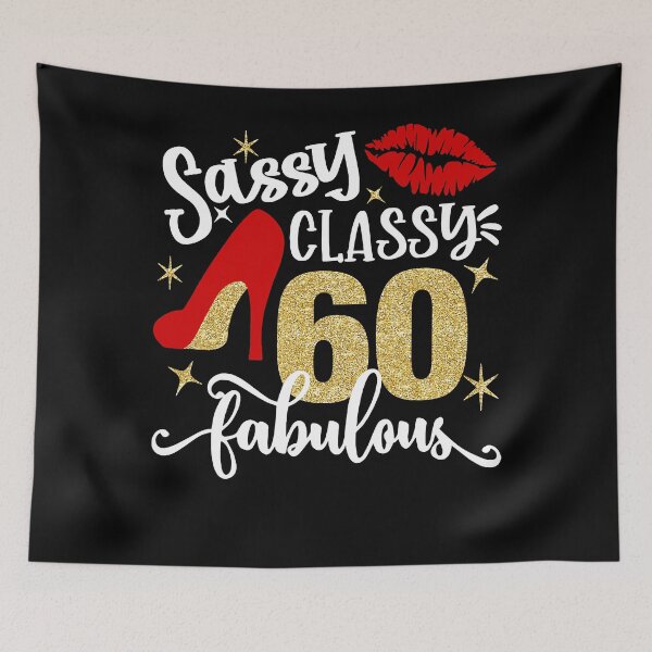 Item preview, Sassy Classy 60 Fabulous 60th Birthday Party Decorations designed and sold by TheSpottedDogAp.
